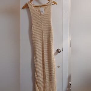 C&C California Cream Maxi Dress